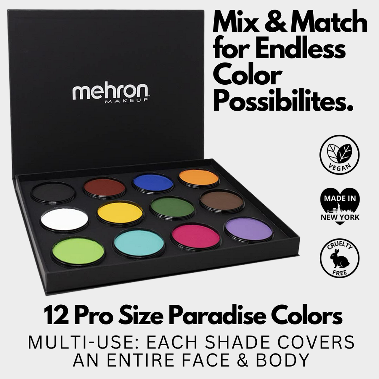 Paradise Makeup AQ ProPalette - 12 Colors