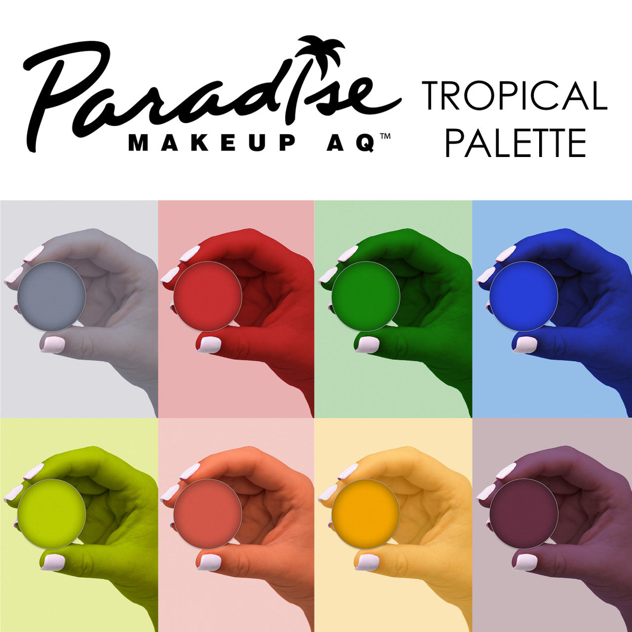 Paradise Makeup AQ - 8 Color Magnetic Refillable Palette