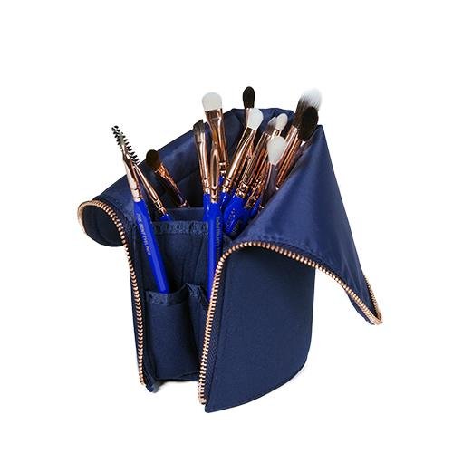 Golden Triangle EYES ONLY Complete 15PC. Brush Set with Pouch