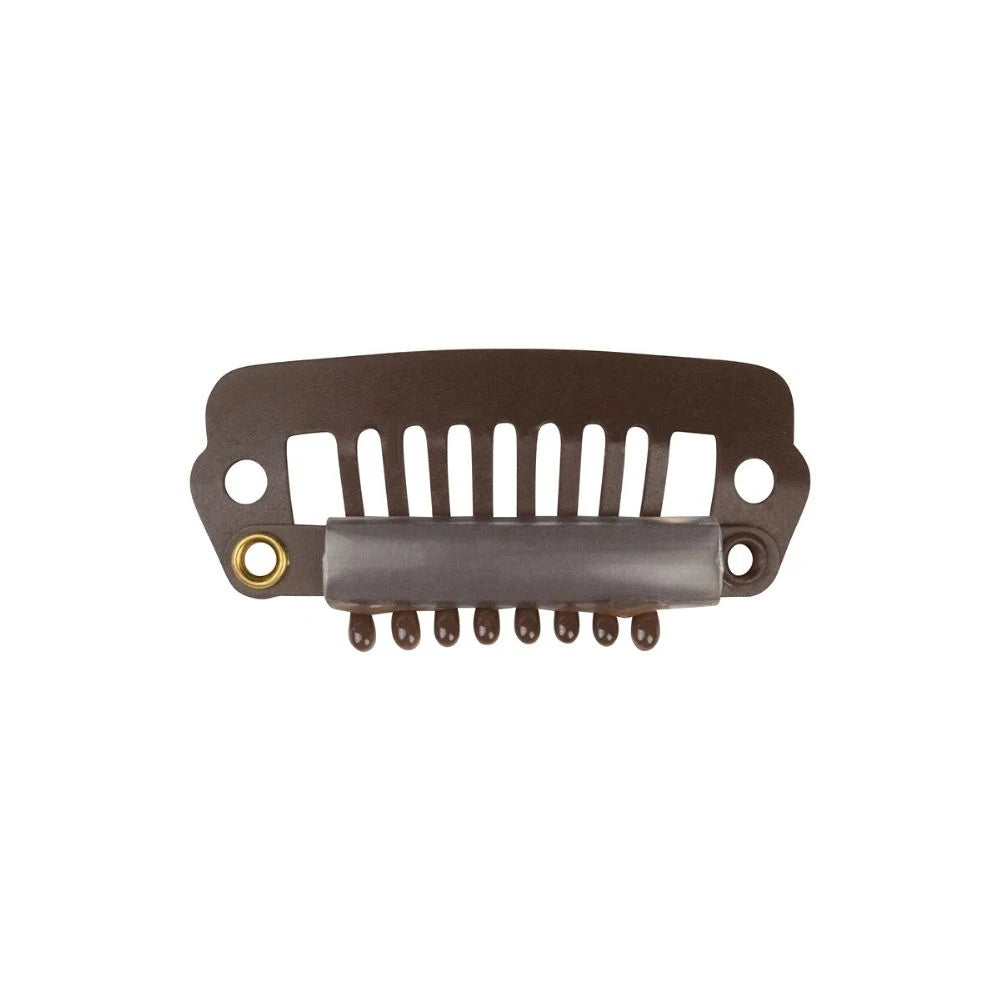 Clip-Ease Toupee Clips 12 ct - Matte Brown