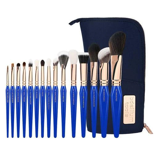 Golden Triangle PHASE I Complete 15pc. Brush Set with Pouch