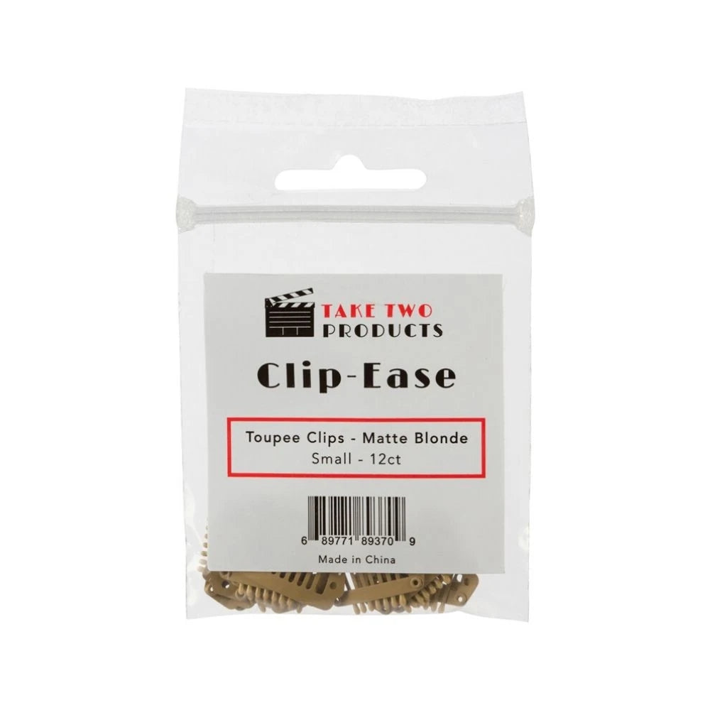 Clip-Ease Toupee Clips 12 ct - Matte Blonde